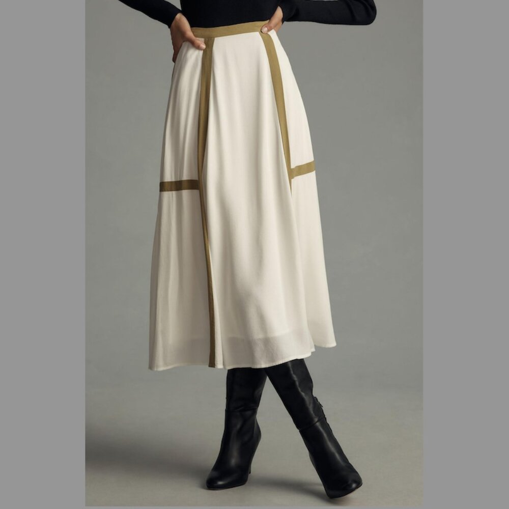 Anthropologie Sancia A-Line Midi Skirt